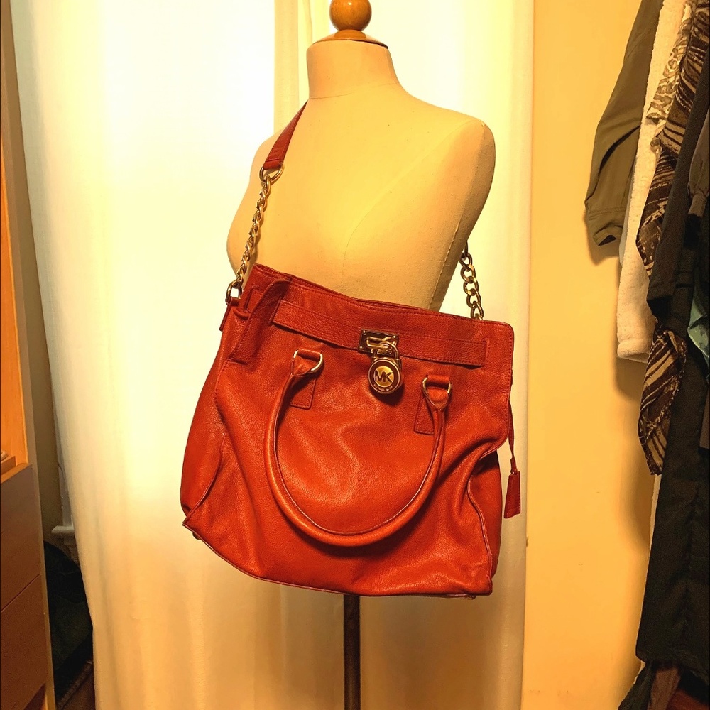 Red Michael Kors Handbag